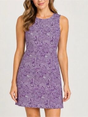 NWT Julia Amory Canvas Baby Jane Dress in Orchid Marbella - XS